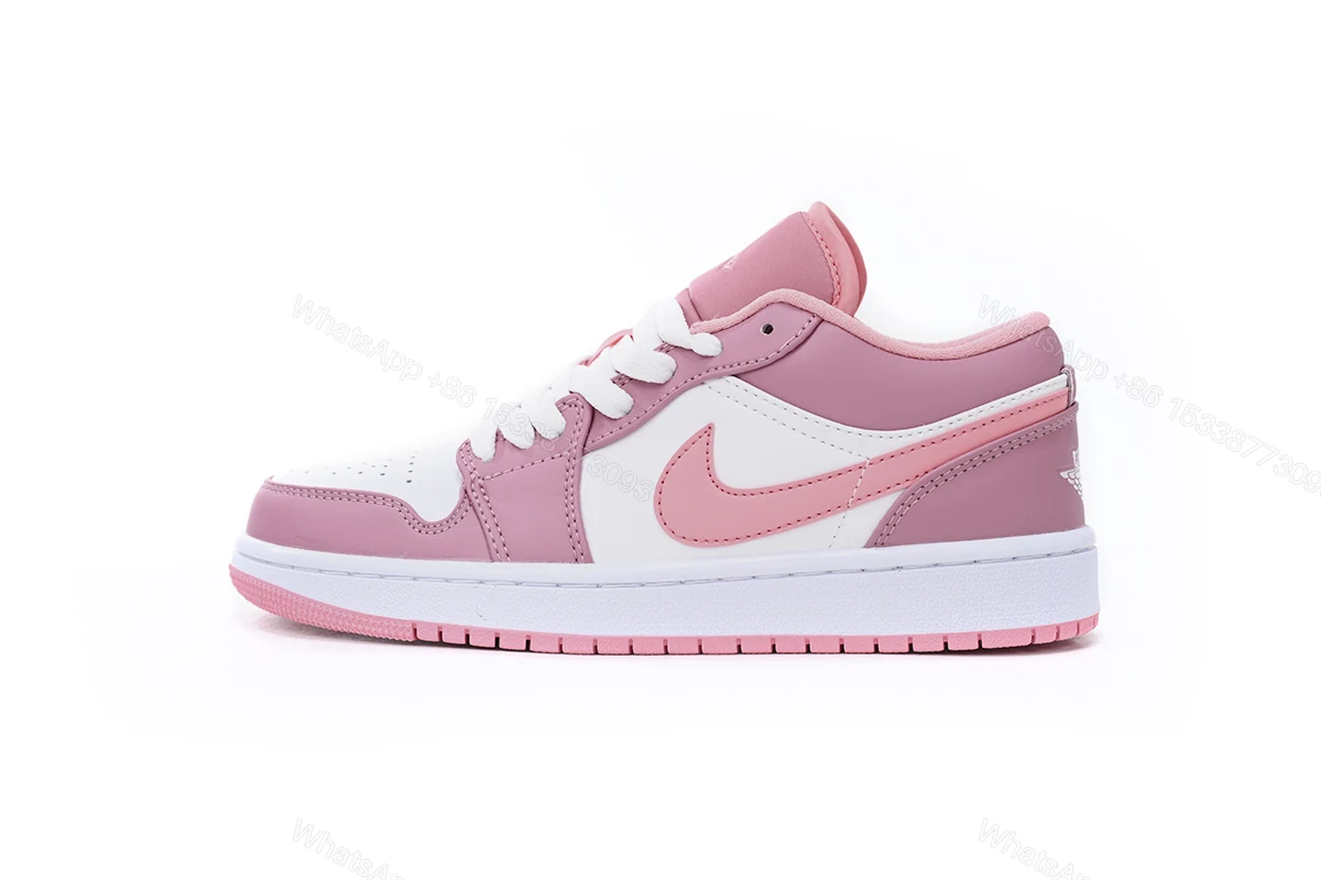 View 8 of Air Jordan 1 Low Pink White 553560-616