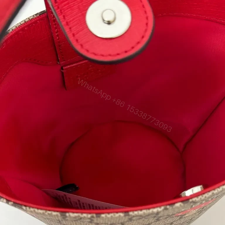 View 5 of Mini Bucket Bag GG Supreme with Toasted Icons - Daily Luxury