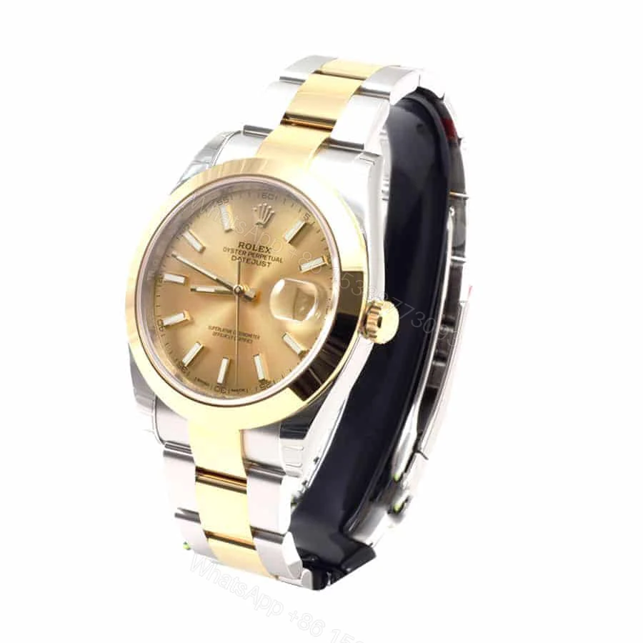 View 2 of Rolex Datejust 41 126303 Super Clone : Two-Tone Rolesor Silver Dial 41mm