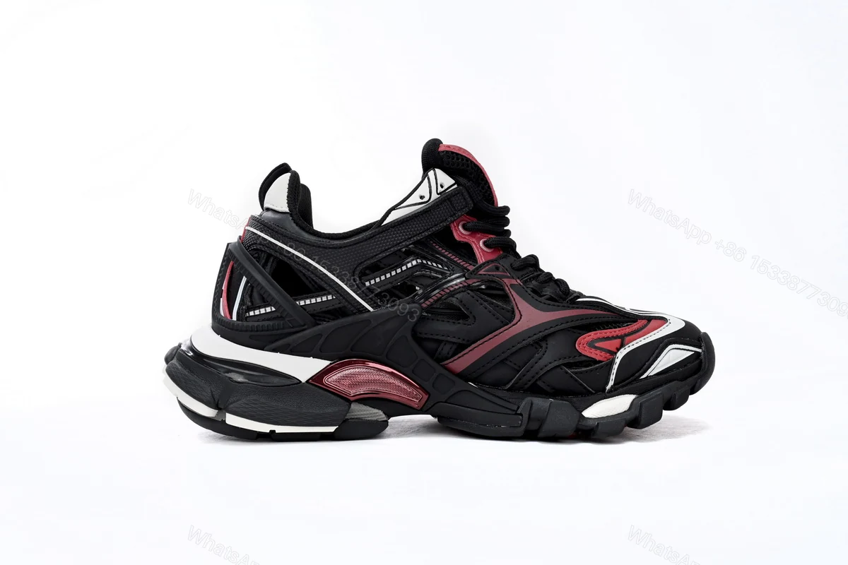 View 5 of Balenciaga Track 2 Sneaker Military Black White Red 568614 W2GN3 6000
