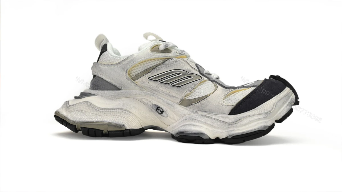 View 5 of Balenciaga CARGO Sneaker White Rice White Gray 785756-W2MV1-9012