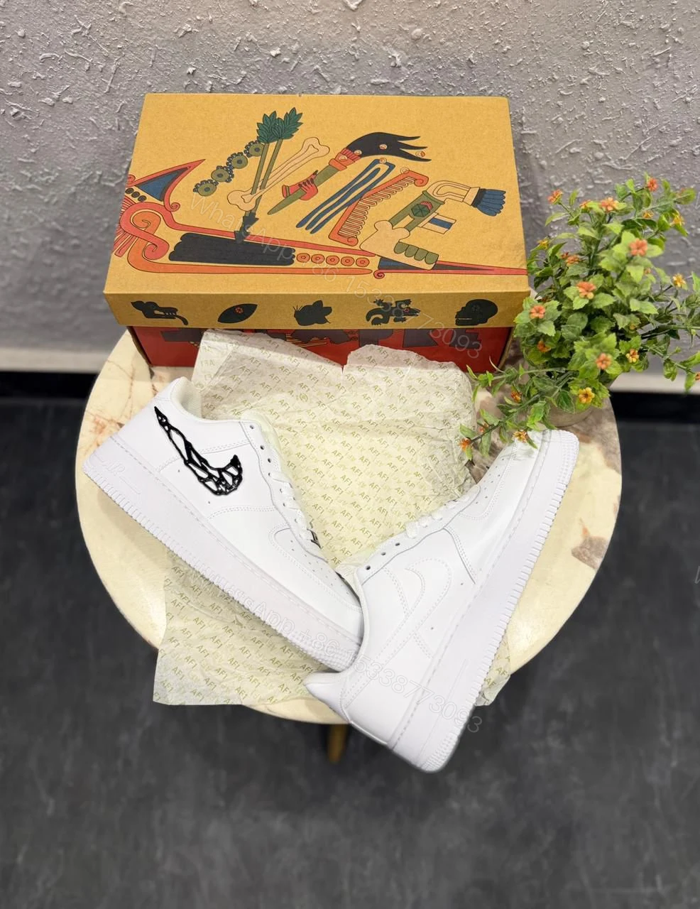 View 4 of FIRST COPY NIKE AIRFORCE ONE MOLTEN METAL VENOM SHOES