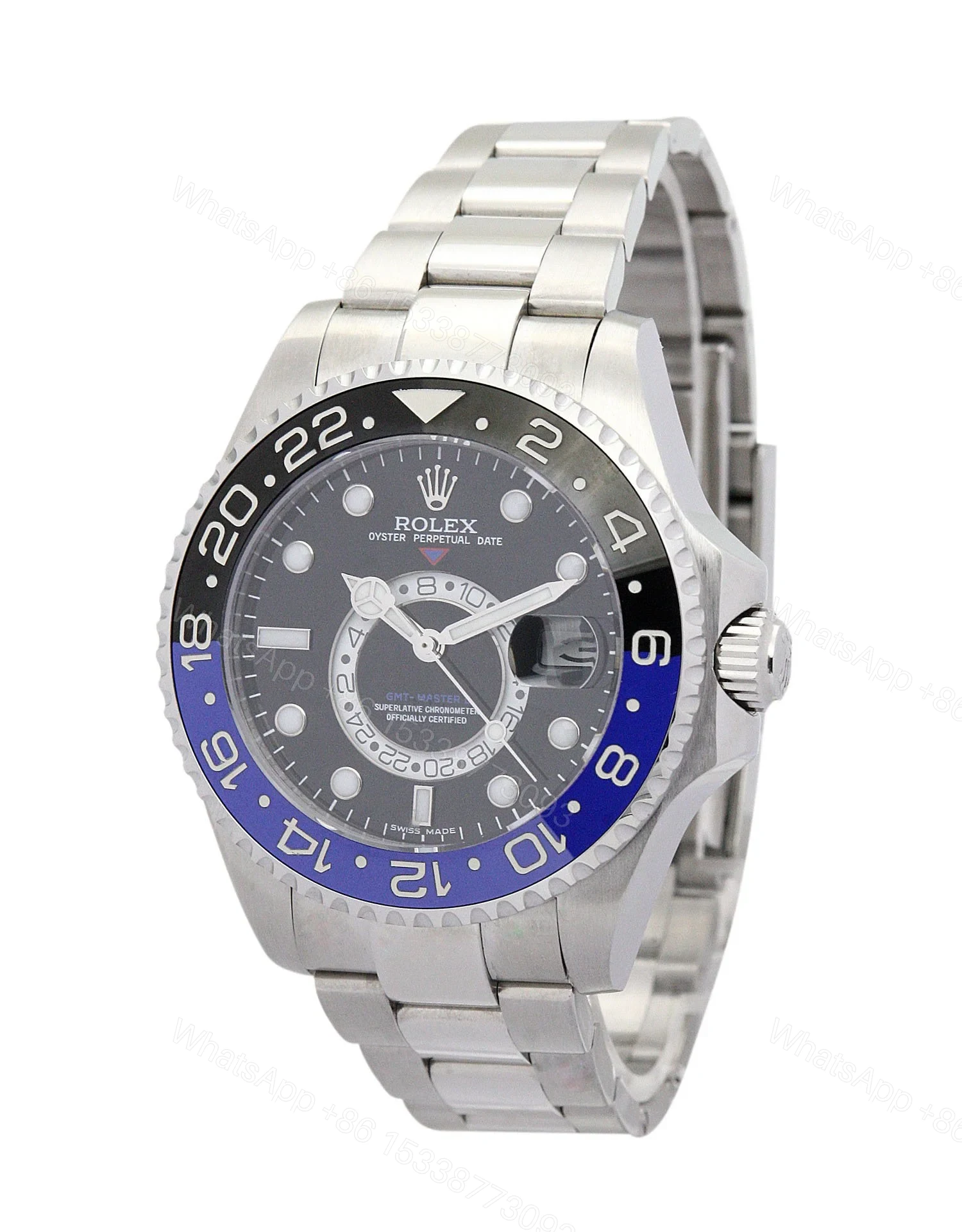 View 2 of Replica Rolex GMT-Master Black Dial 16720-2