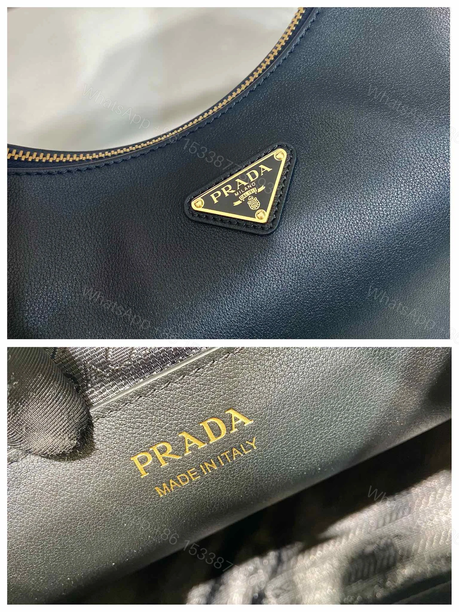 View 6 of Prada Arche Small Leather Shoulder Bag