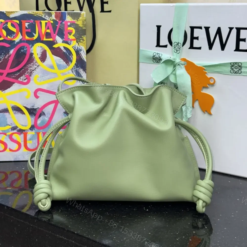 View 4 of 高仿Loewe*Flamenco系列3916福袋包淺梨色Mini免檢版