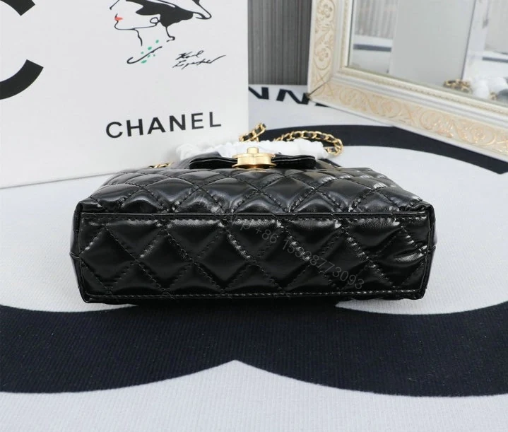View 6 of Chanel Mini Kelly Shopping Tote Bag XE7TD55 – Black