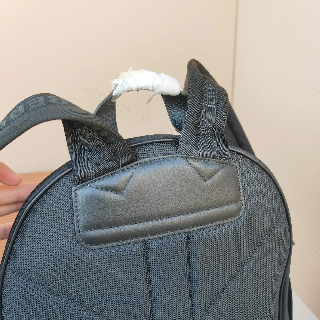 View 2 of Black Nylon Backpack with Front Pocket, Minimal Luxury, Everyday Carry