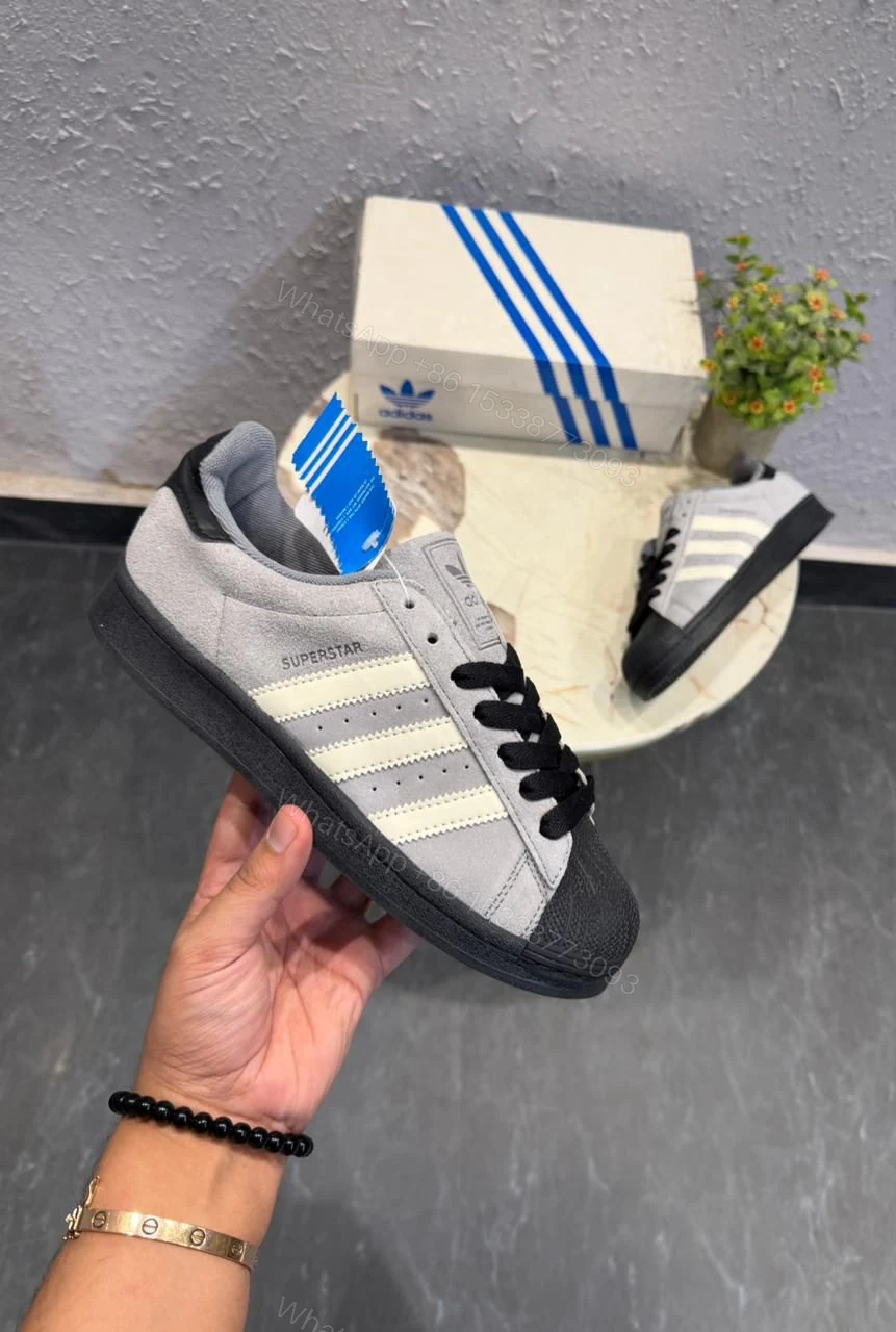 View 4 of Adidas Originals Superstar First Copy Shoes — Grey | COD India