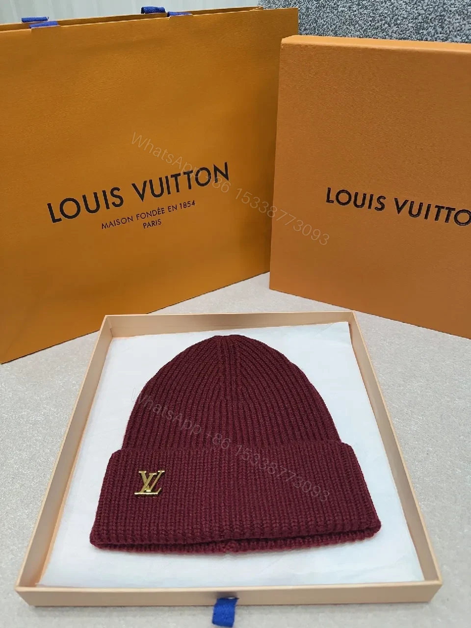 Knit Beanie with Subtle Gold Accent — Everyday Luxe Warmth — view 1