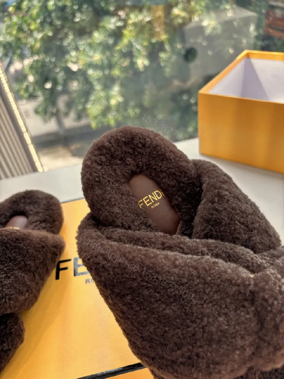 View 3 of Plush Boucle Slip-Ons: Luxe Cozy Statement Slippers