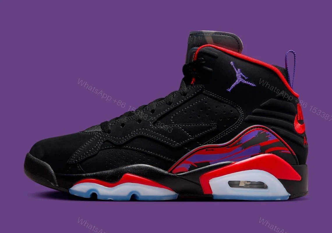 View 2 of First Copy Air Jordan 6 MVP Black Red