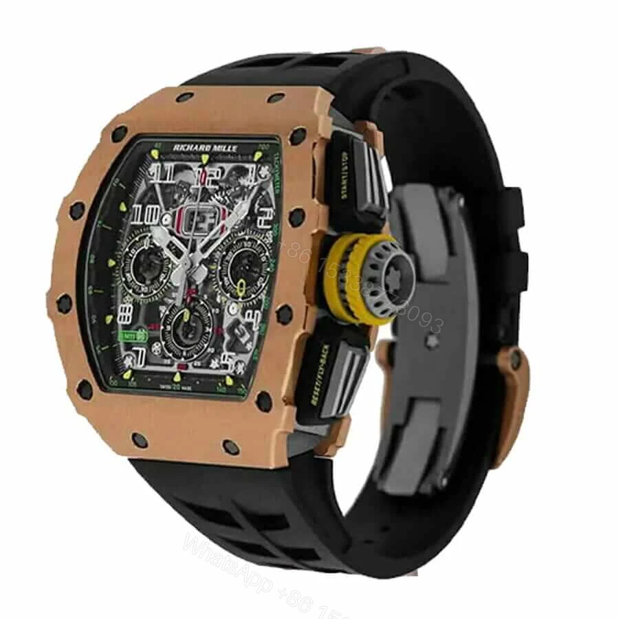 View 2 of RM Rose Gold Flyback Super Clone