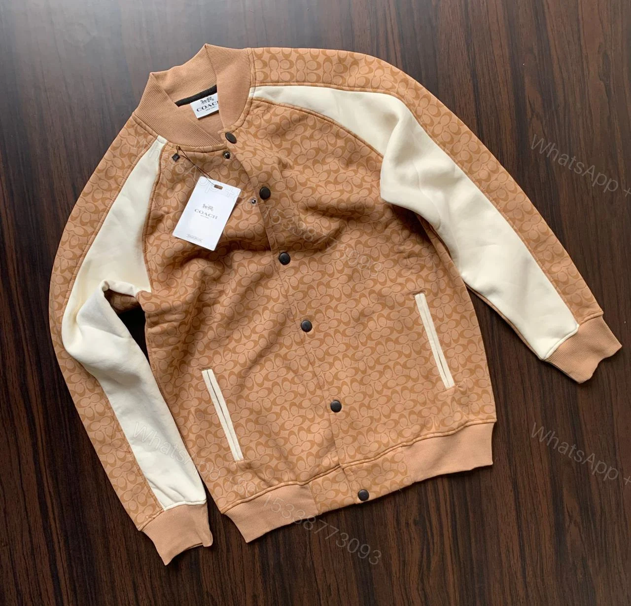 View 4 of FIRST COPY COACH PREMIUM OPEN BUTTONS FLEECE JACKET
