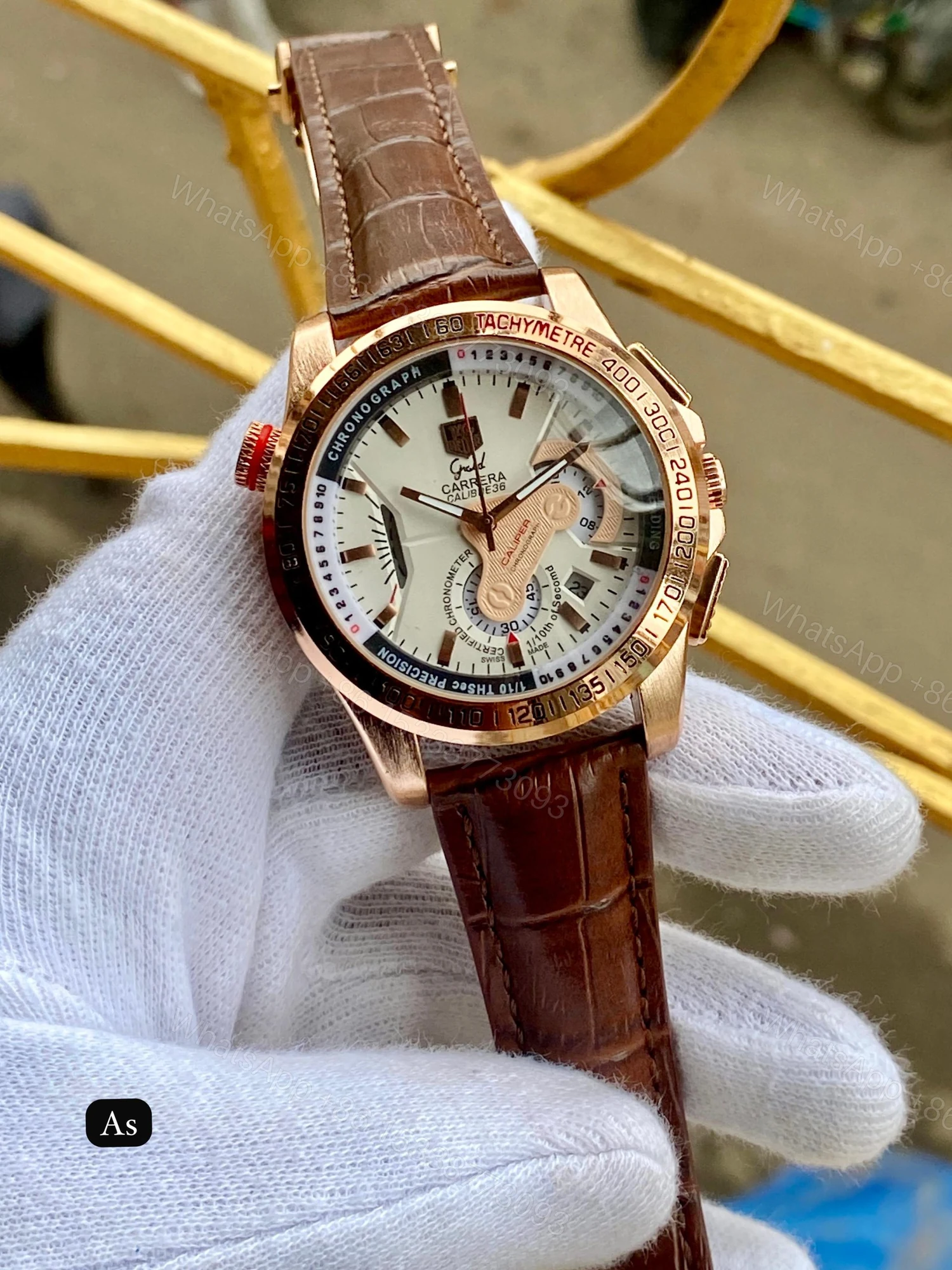 View 2 of FIRST COPY Men’s Watch – Leather Strap Belt (Premium Quality)