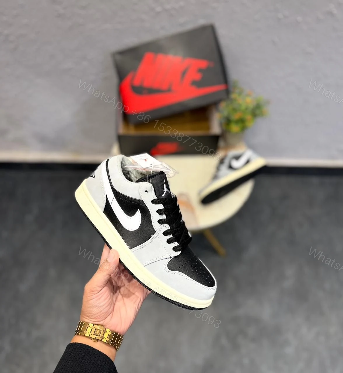 View 3 of Air Jordan 1 Retro Low Reverse Shadow First Copy Shoes | COD India