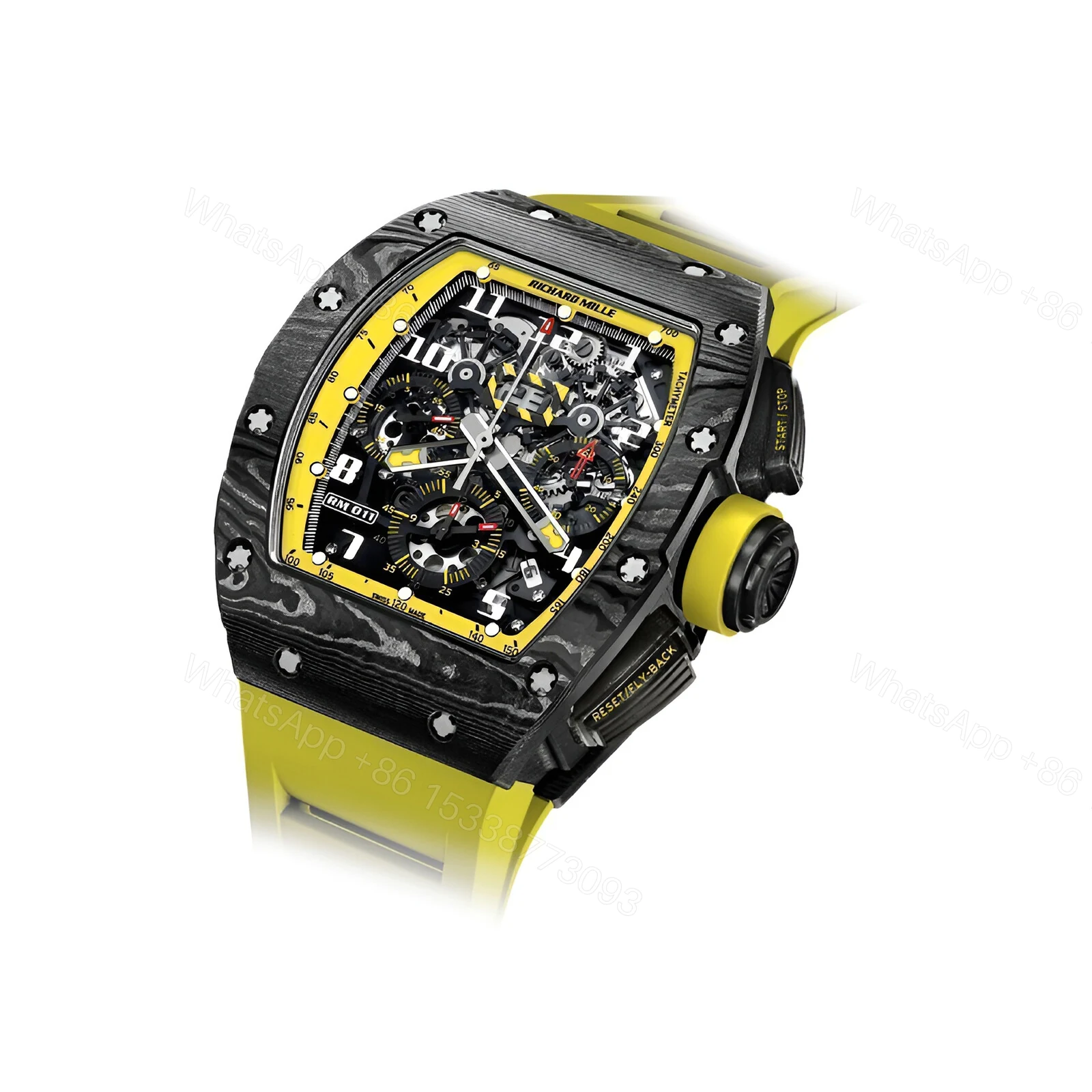 View 2 of Richard Mille RM11-03 Yellow Storm Replica