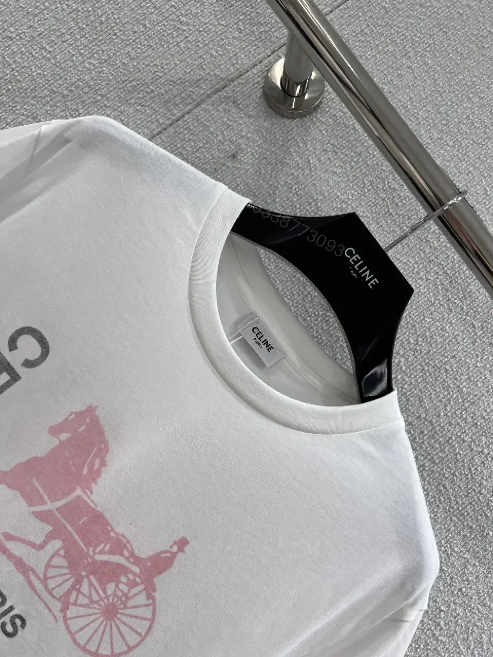 View 5 of Minimalist White Tee — Premium Cotton, Subtle Logo, Modern Style