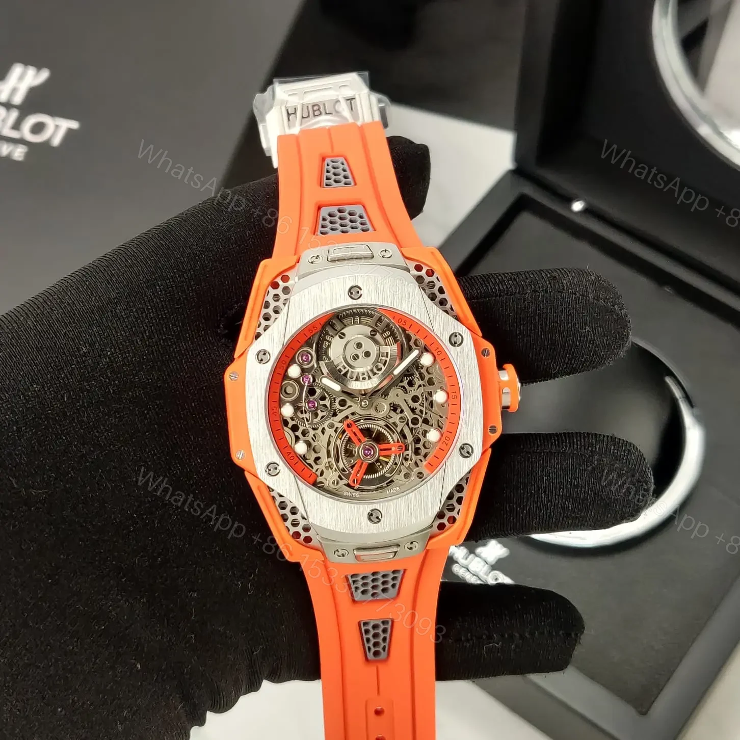 Hublot Big Bang Tourbillon Orange Sapphire — view 1
