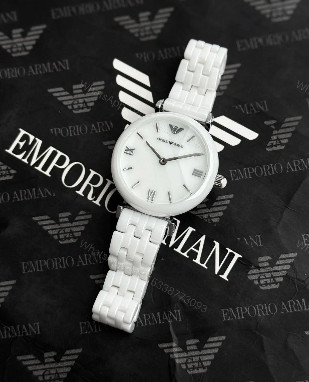 View 4 of Emporio Armani white ceramic