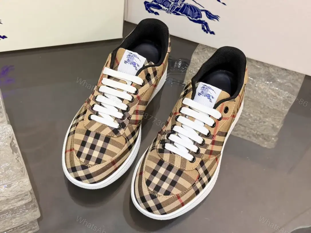 View 7 of BURBERRY TERRACE CHECK SNEAKERS – BBR105