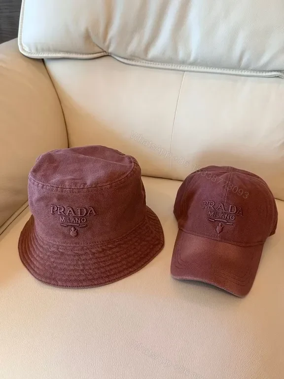 View 3 of Prada Milano-Accent Bucket Hat â€” Textured Luxury Comfort