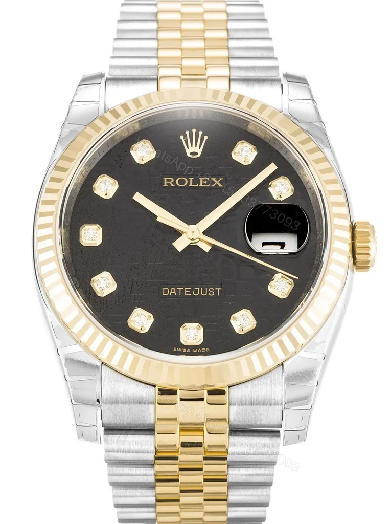 Replica Rolex Datejust Black Jubilee Dial 116233 36 mm — view 1
