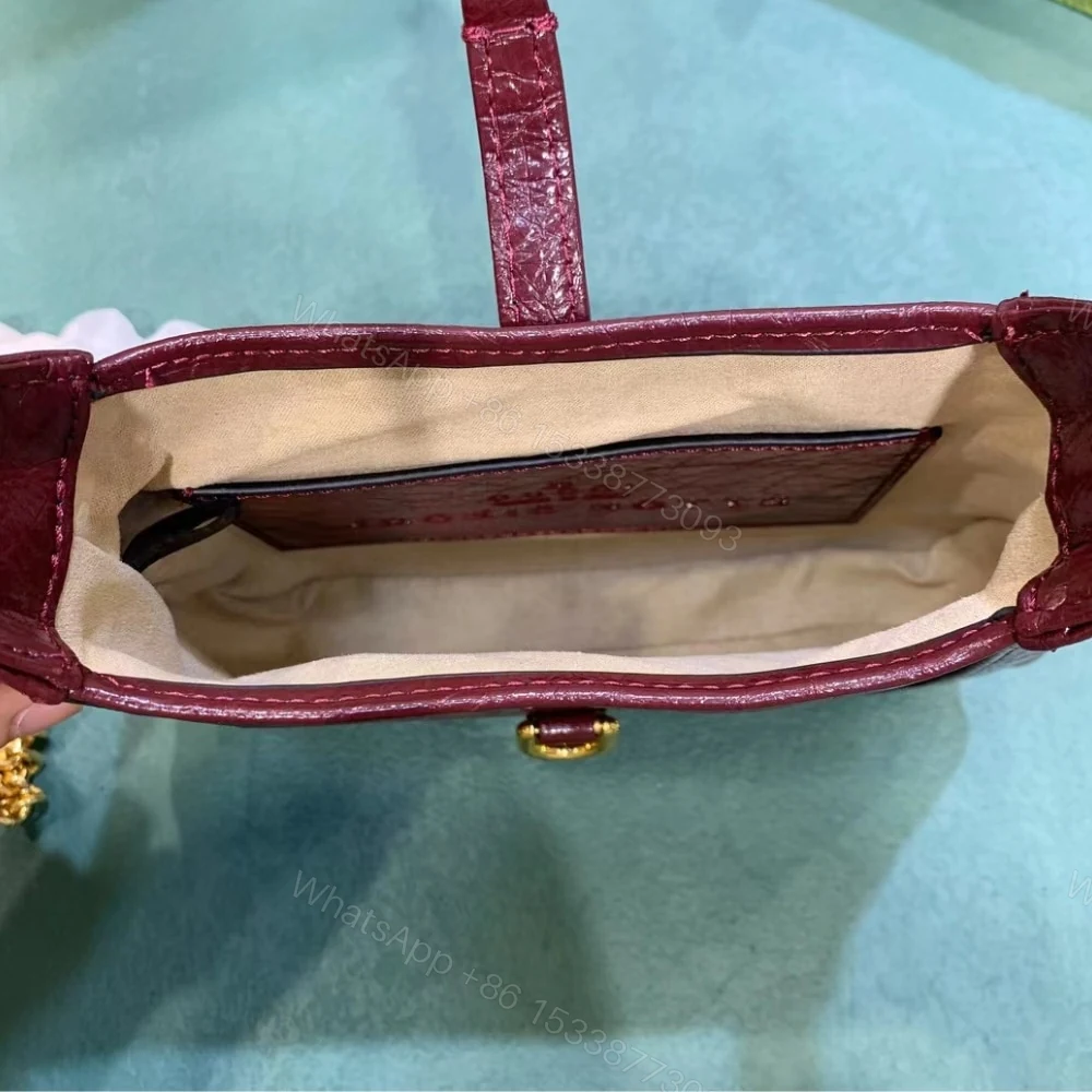 View 6 of Gucci Jackie Notte Mini Bag Rosso Ancora Red 19Cm