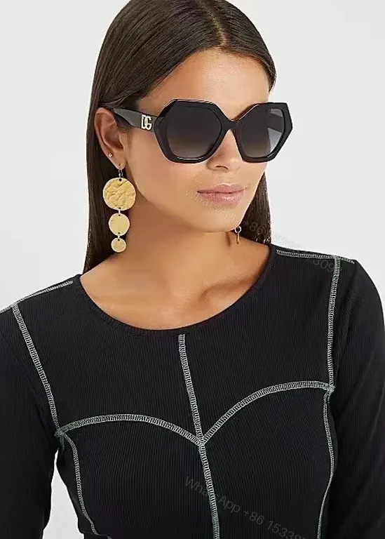 View 6 of Black Acetate Oversized Sunglasses â€“ Dolce & Gabbana Luxury Eyewear