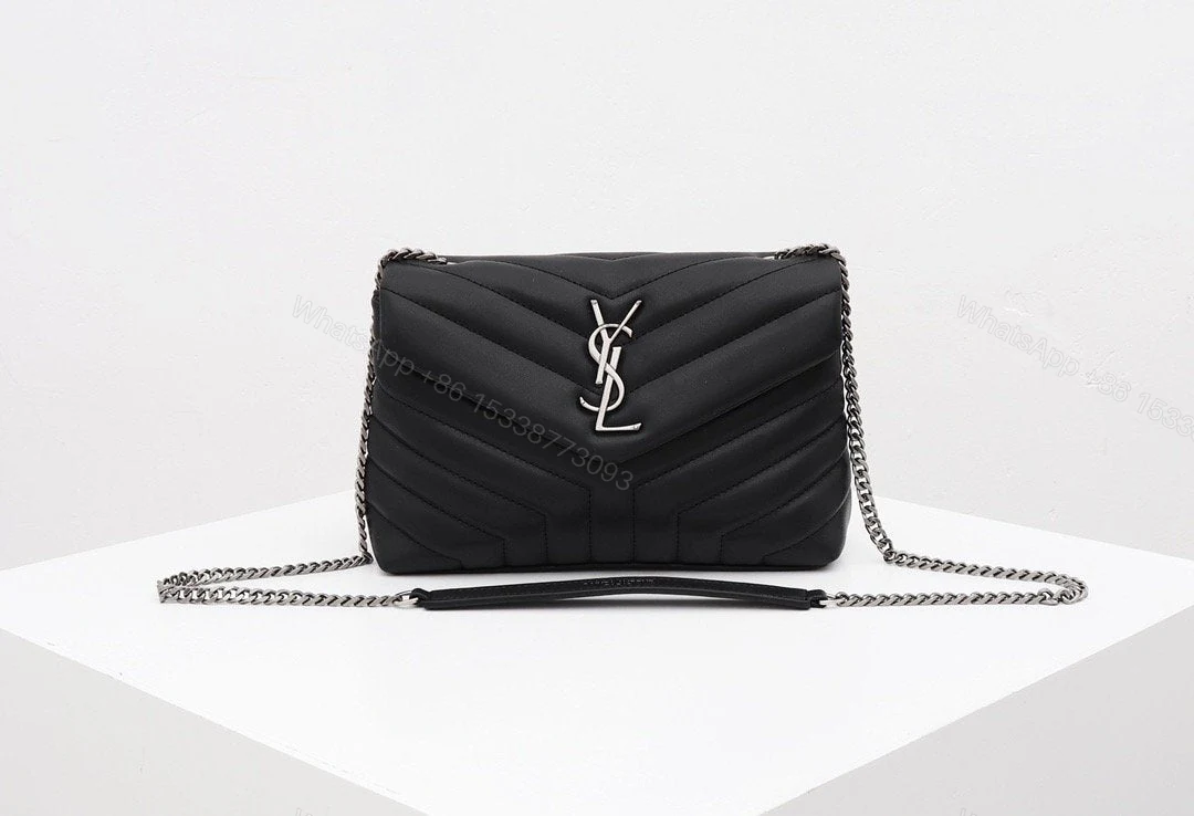 Saint Laurent Women Loulou Small in Quilted — view 1