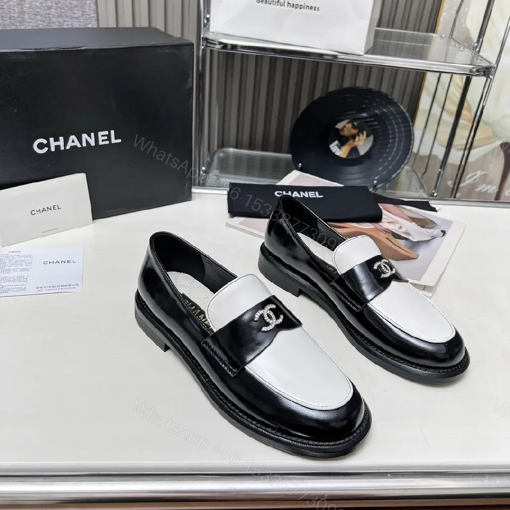 View 9 of Monochrome Patent Loafers: Sleek, Cushioned Comfort Shoes