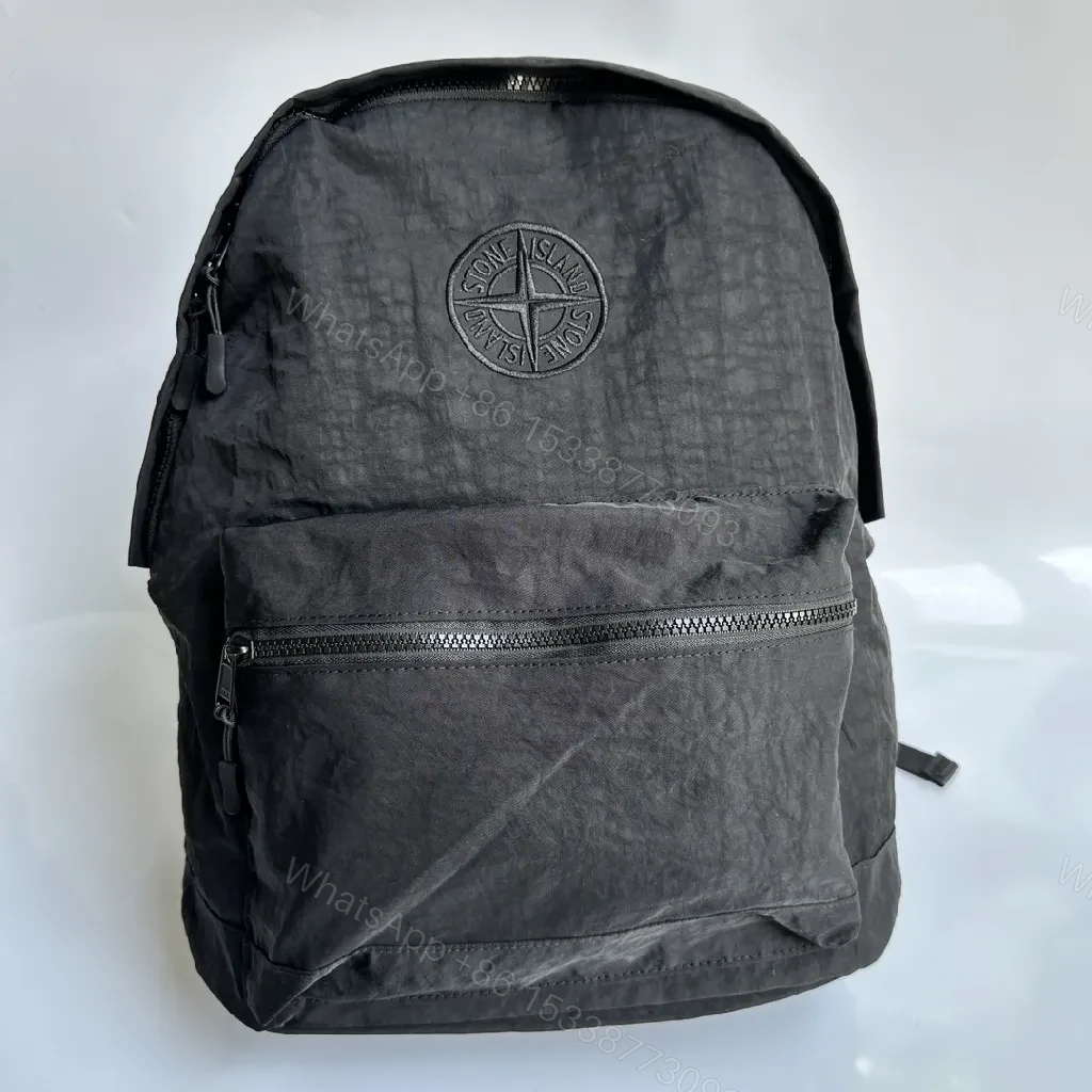 View 14 of Olive Stone Texture Backpack: Durable Everyday Carrier