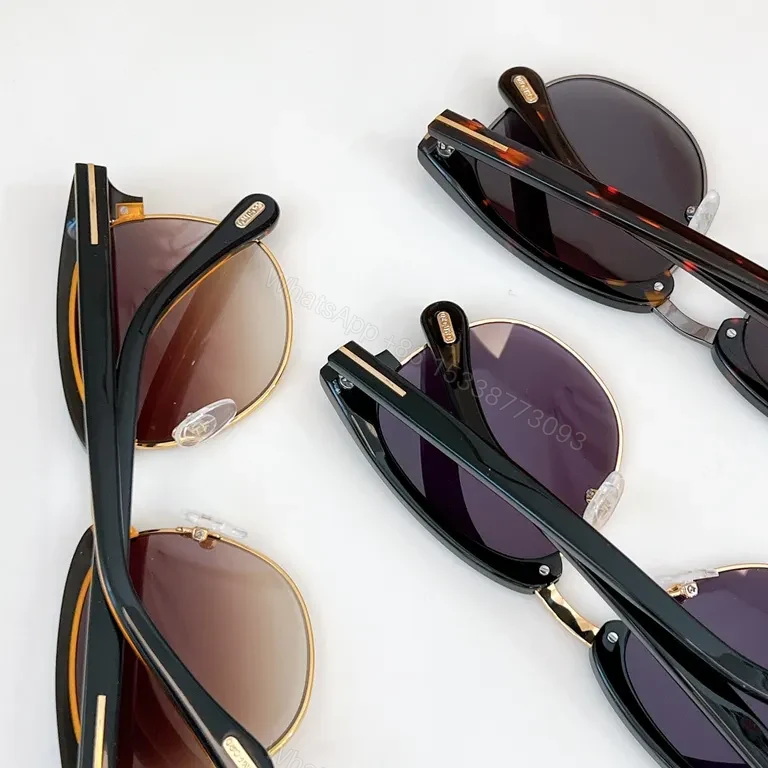 View 7 of Tortoiseshell Acetate Sunglasses with Gold Bridge â€“ Designer Style