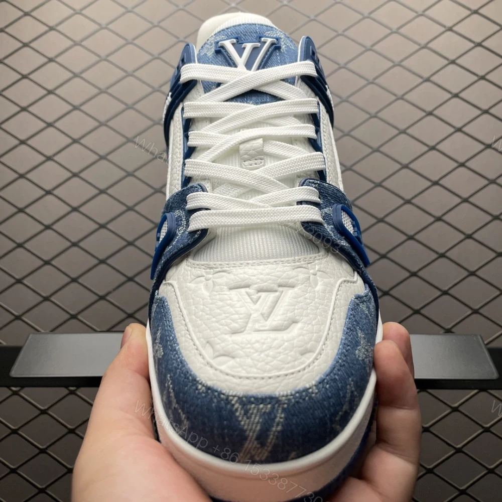View 4 of 高仿LV*Trainer系列51PHUUSS休閒鞋丹寧拼接純原版本