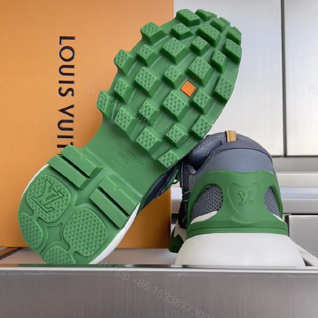 View 3 of Green-Textured Suede High-Top Sneaker with Rugged Grip