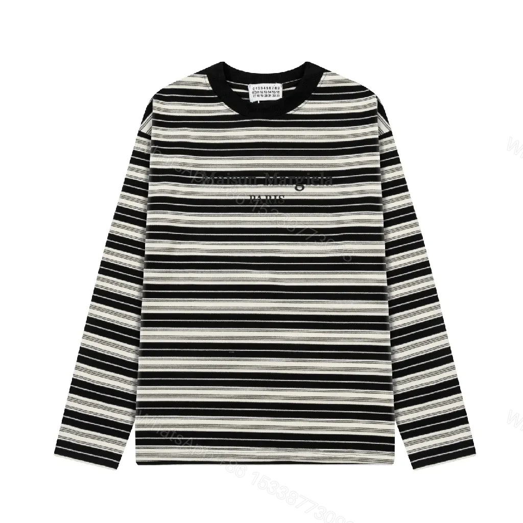 Striped Knit Crewneck: Subtle Logo, Versatile Luxury Knit — view 1