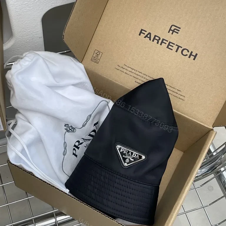 View 5 of Prada Nylon Bucket Hat: Sleek City Luxe silhouette