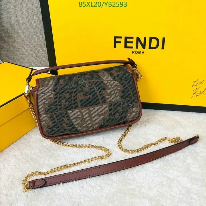 View 22 of Fendi Baguette Bag in Fish-Eye Motif Canvas YS24742 – Stylish Design