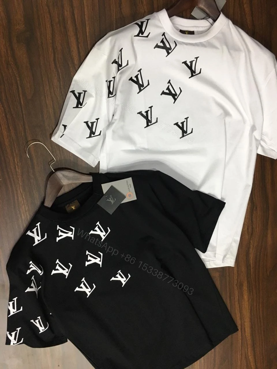 View 4 of FIRST COPY Louis Vuitton Premium Cotton Lycra Round Neck