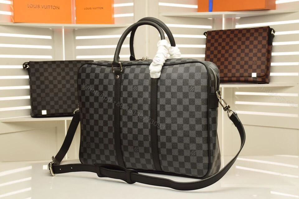 View 4 of LOUIS VUITTON Porte-documents Voyage PM Eclipse Monogram