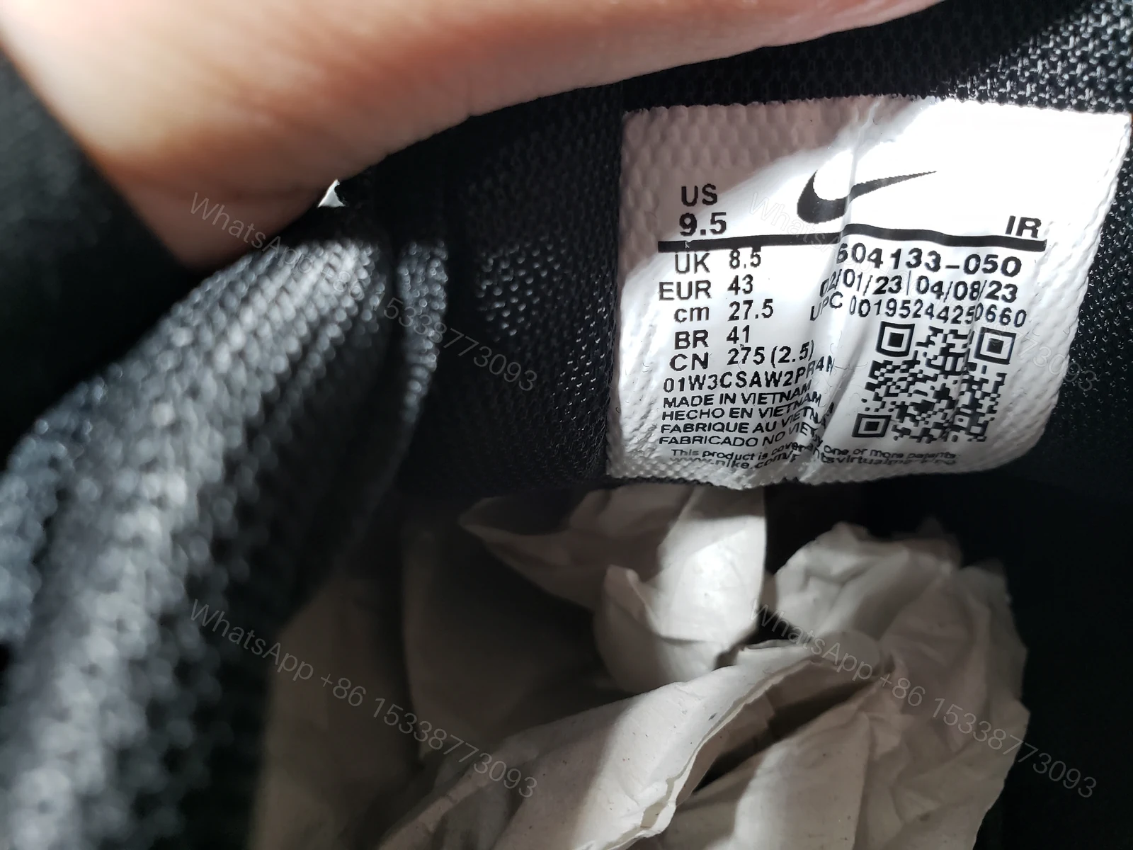 View 6 of Nike Fake Air Max Plus Triple Black 604133-050