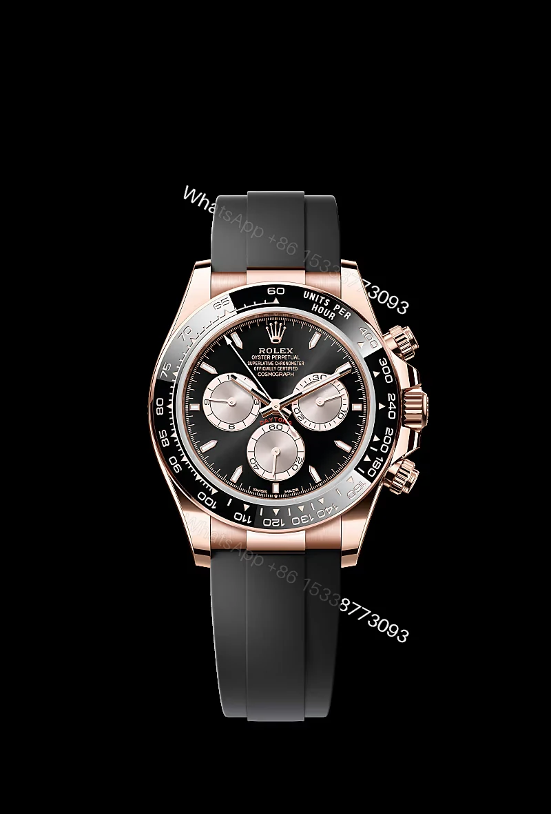 Rolex Super Clone Daytona M126515LN-0002 Rose Gold Black Dial 4131 Movement — view 1