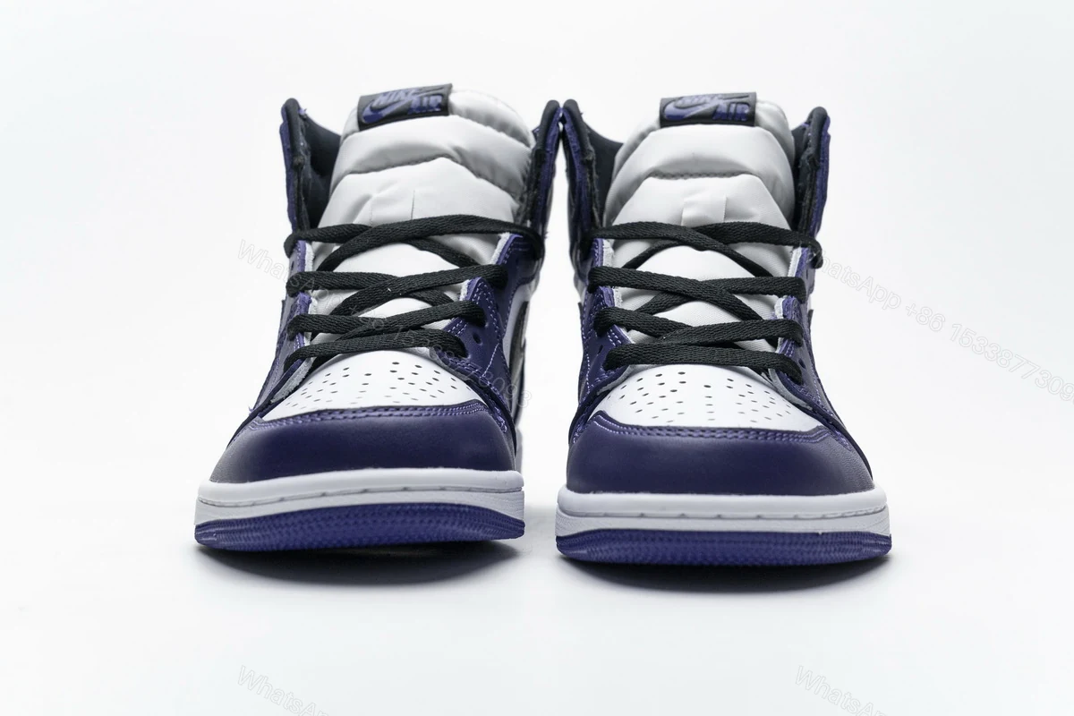 View 3 of Air Jordan 1 Retro High Court Purple White 555088-500