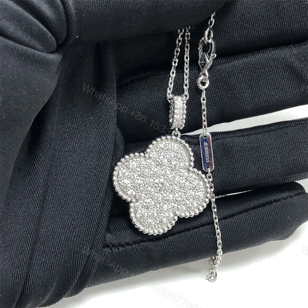 View 2 of Van Cleef & Arpels Magic Alhambra Long Necklace Pave Diamonds VCARO49O00