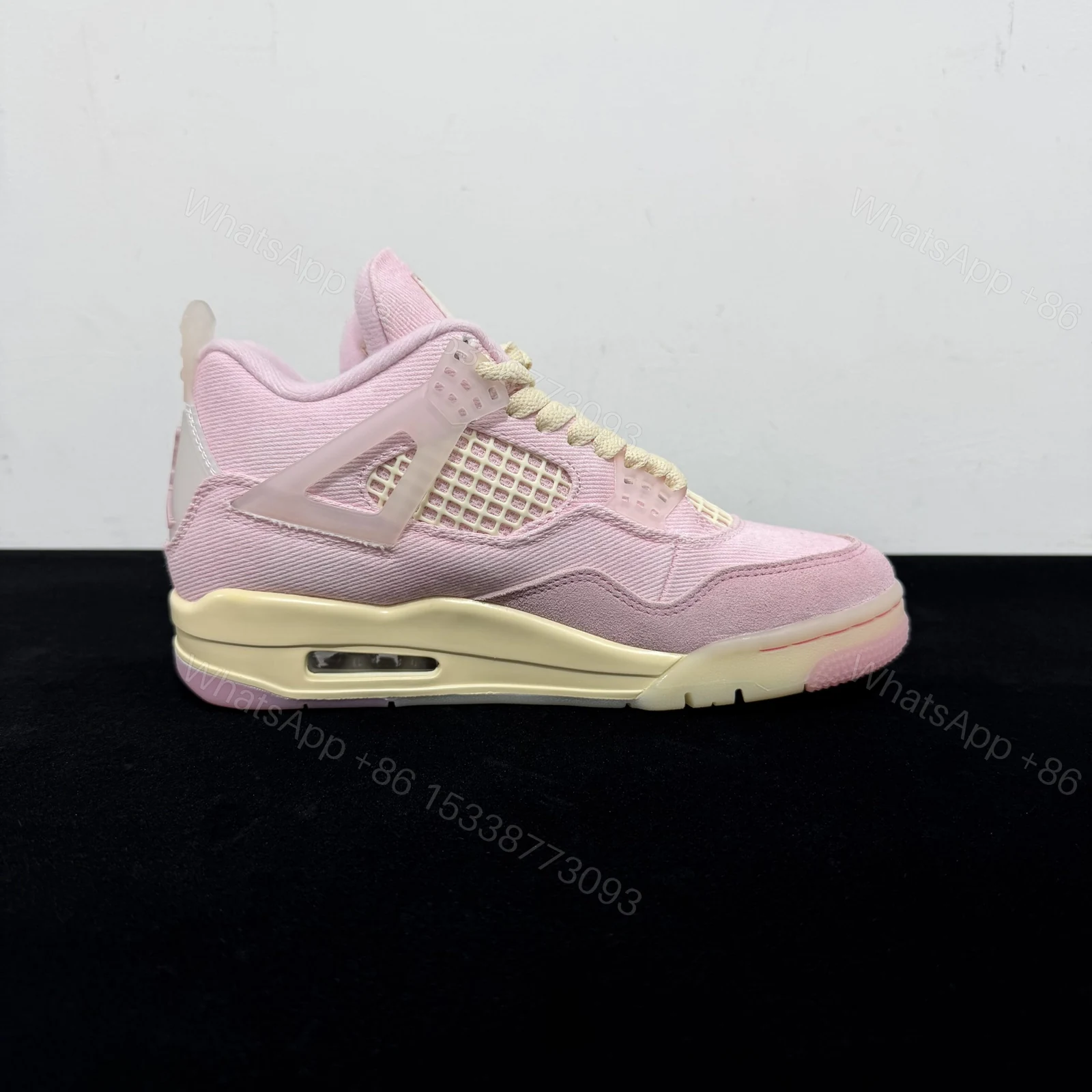 View 2 of Air Jordan 4 Pearl Pink and Iced Carmine Reps