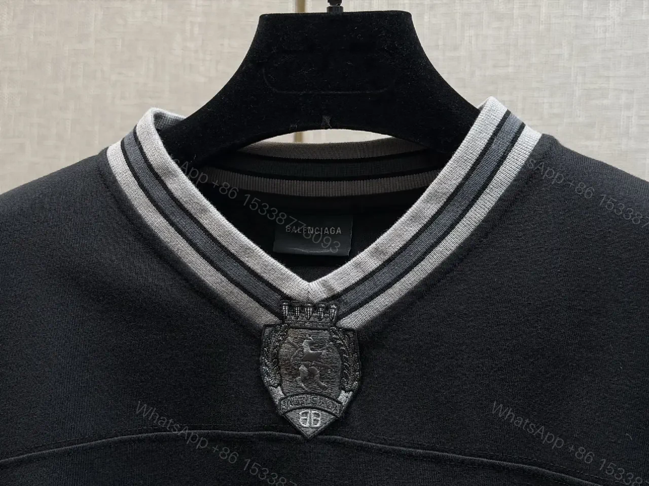 View 6 of Bold Logo Knit: Oversized Streetwear with Hardware Details