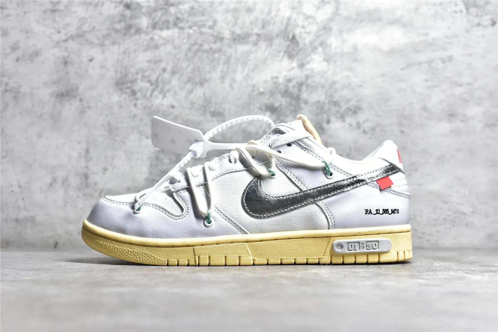Nike Dunk Low Off-White Lot 1 Reps — view 1