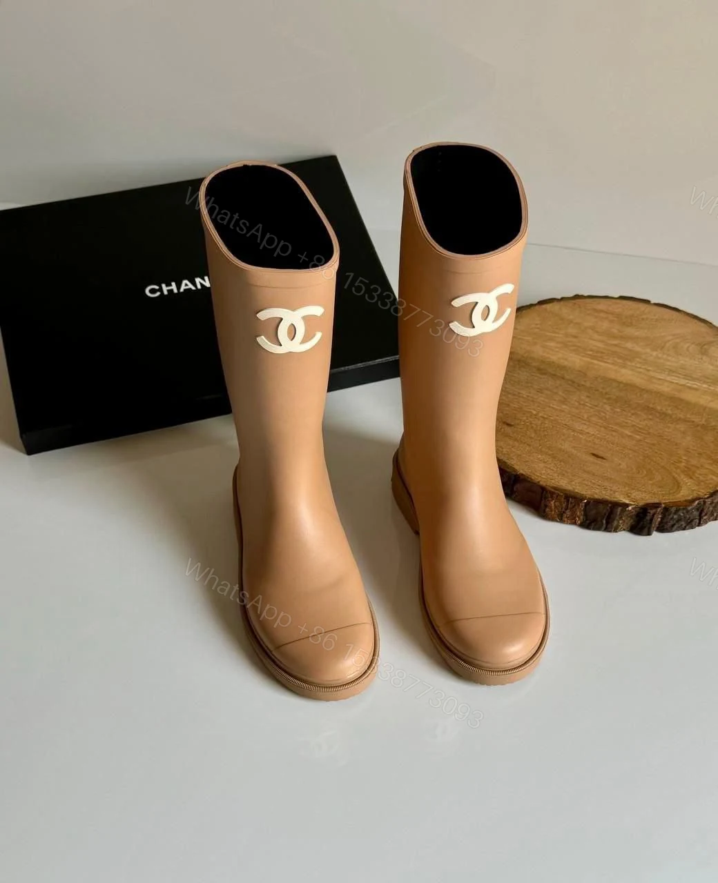 View 2 of Chanel Rubber Rain Boots