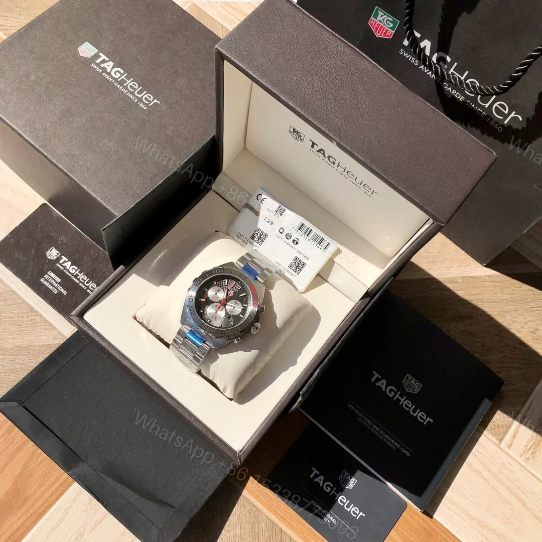 View 2 of TAG Heuer Formula 1 Quartz Chronograph 42 Stainless Steel Indy 500 Bracelet CAU1113.BA0858