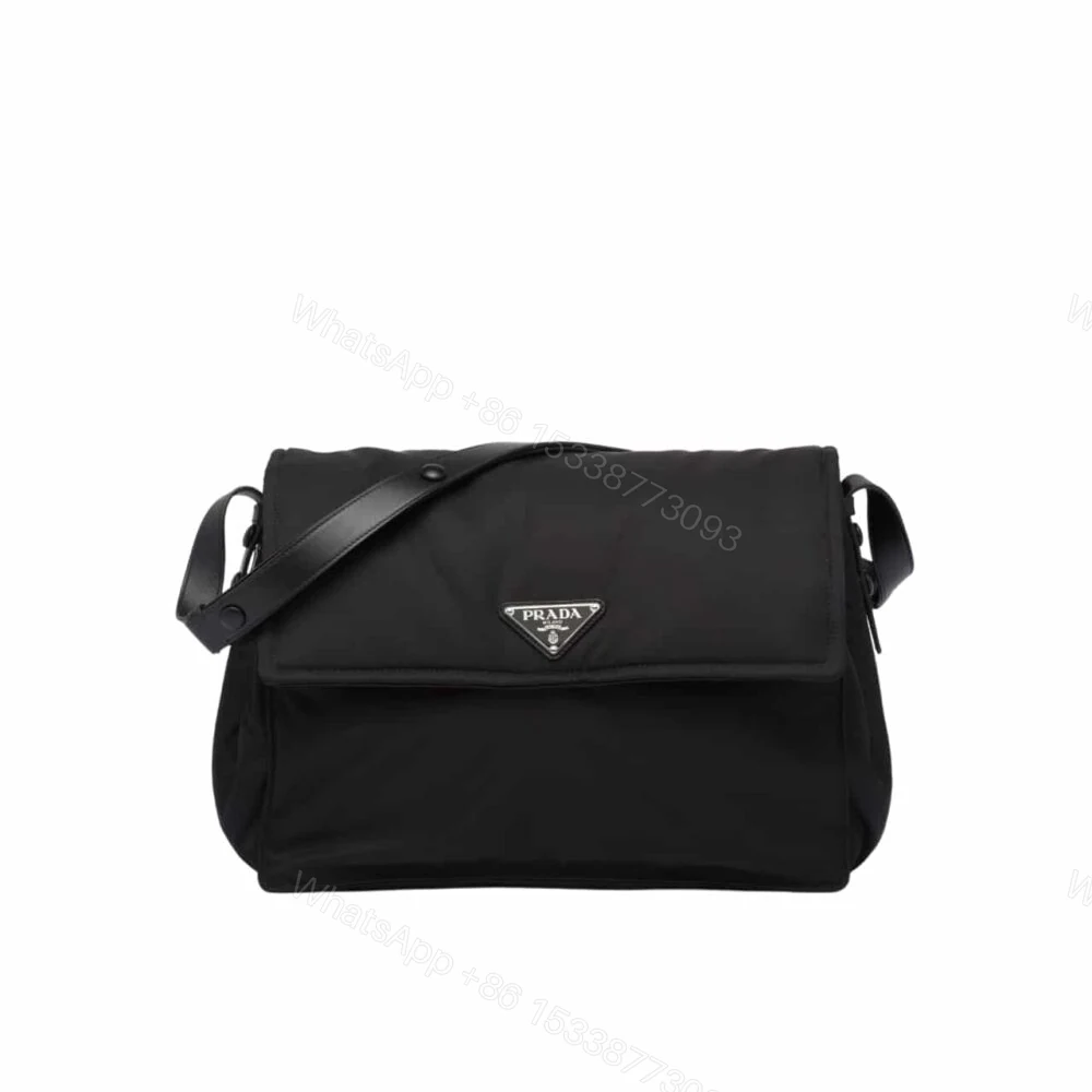 Prada Re Nylon Large Padded Shoulder Bag Black 30Cm — view 1
