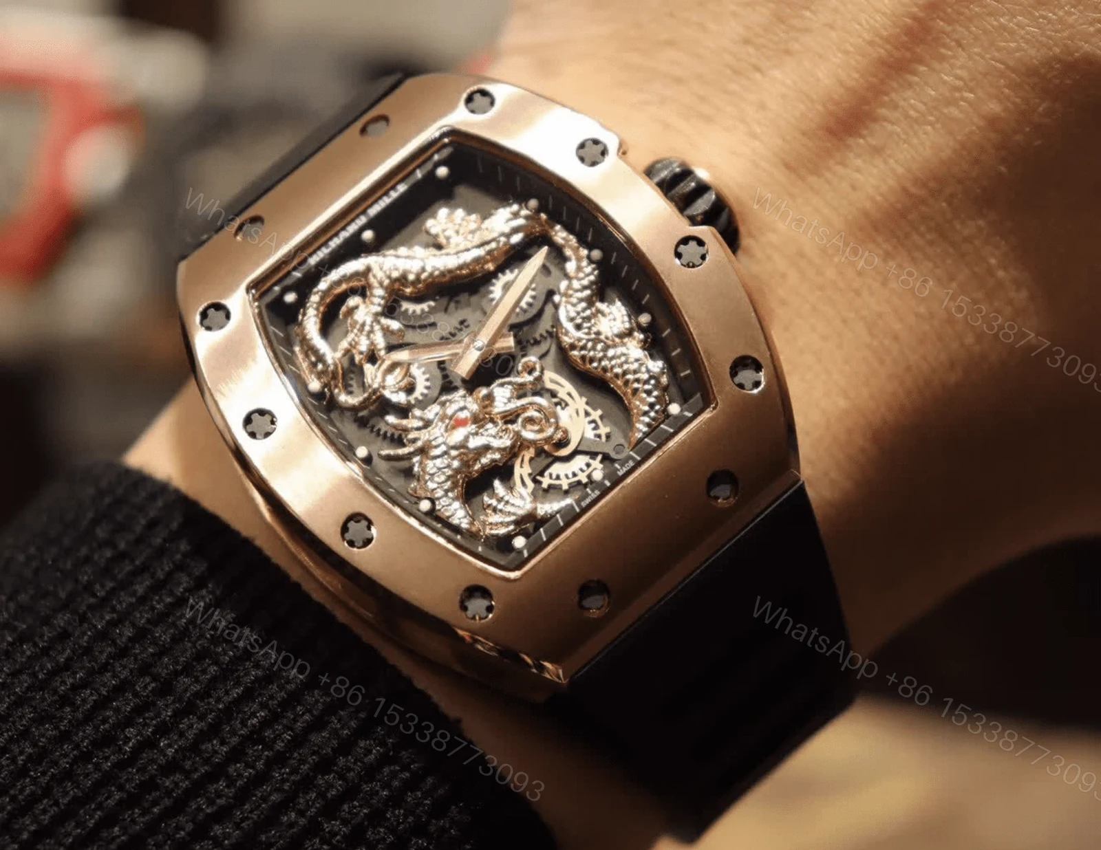 View 2 of Richard Mille Swiss Clone – RM-57 Dragon Watch
